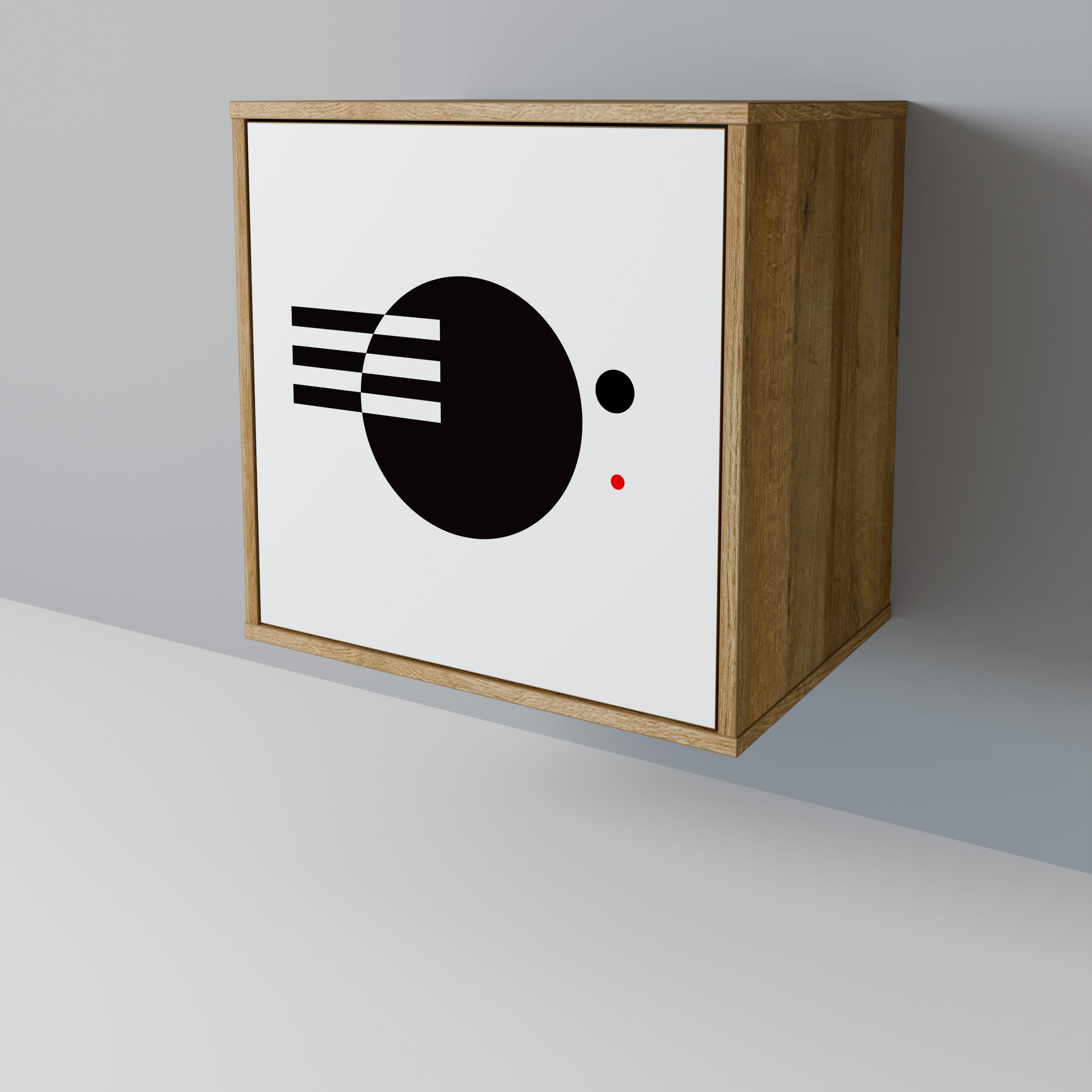 BLACK AND WHITE COMBINATION 1-Door Sideboard