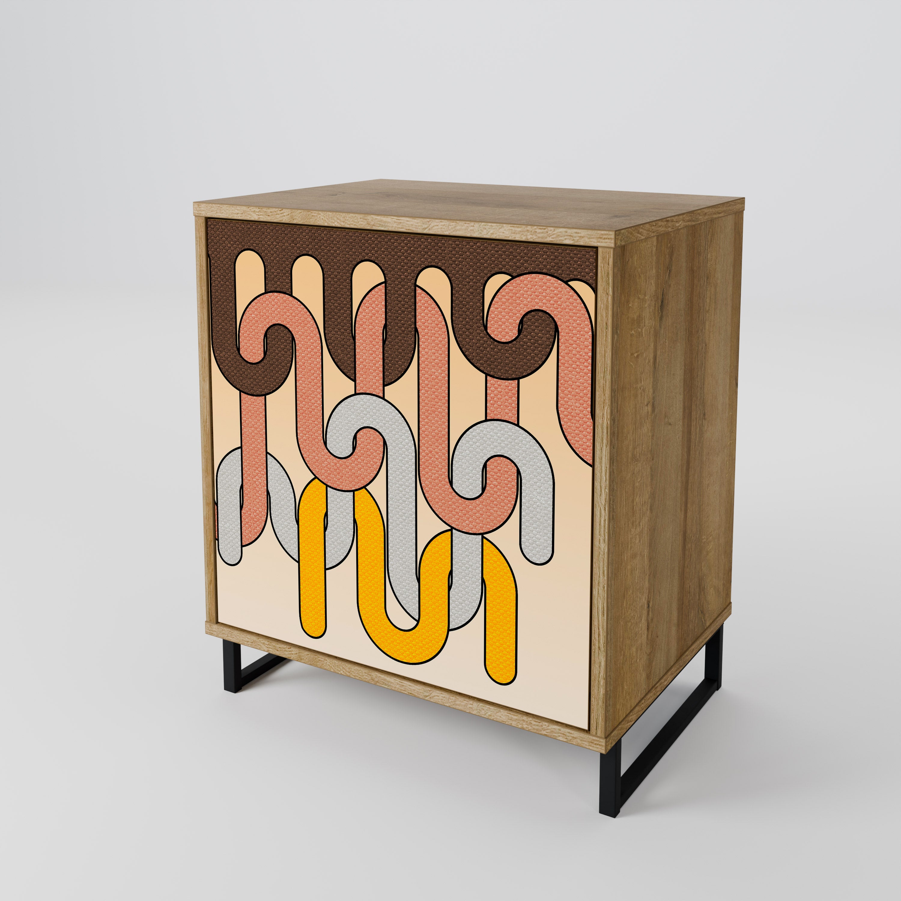 COLORFUL STRINGS 1-Door Sideboard