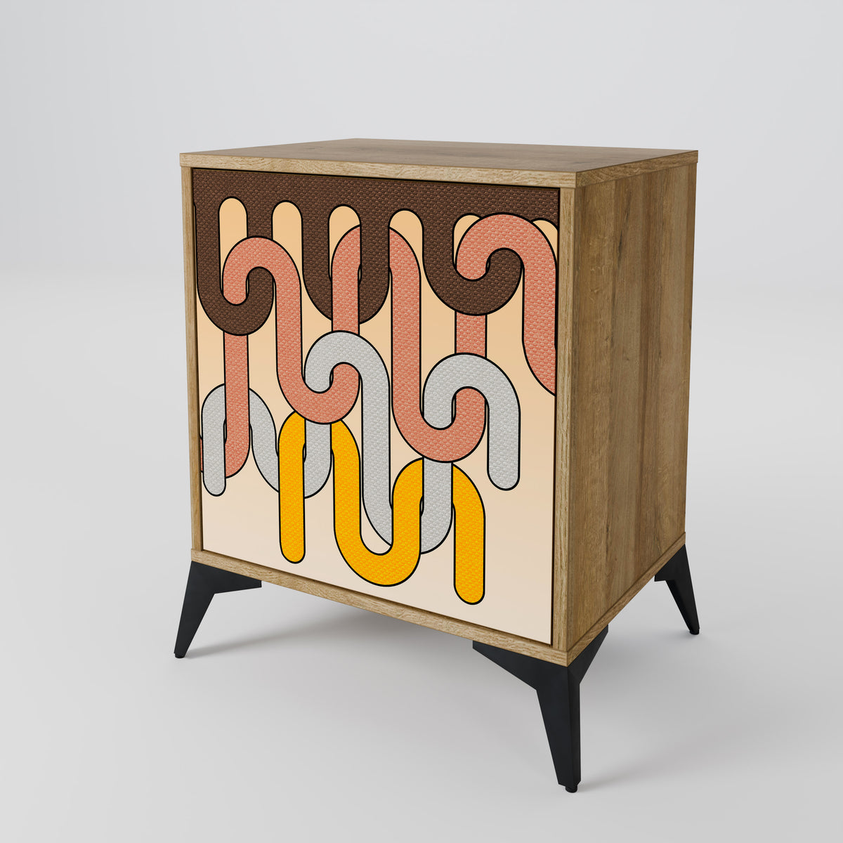 COLORFUL STRINGS 1-Door Sideboard