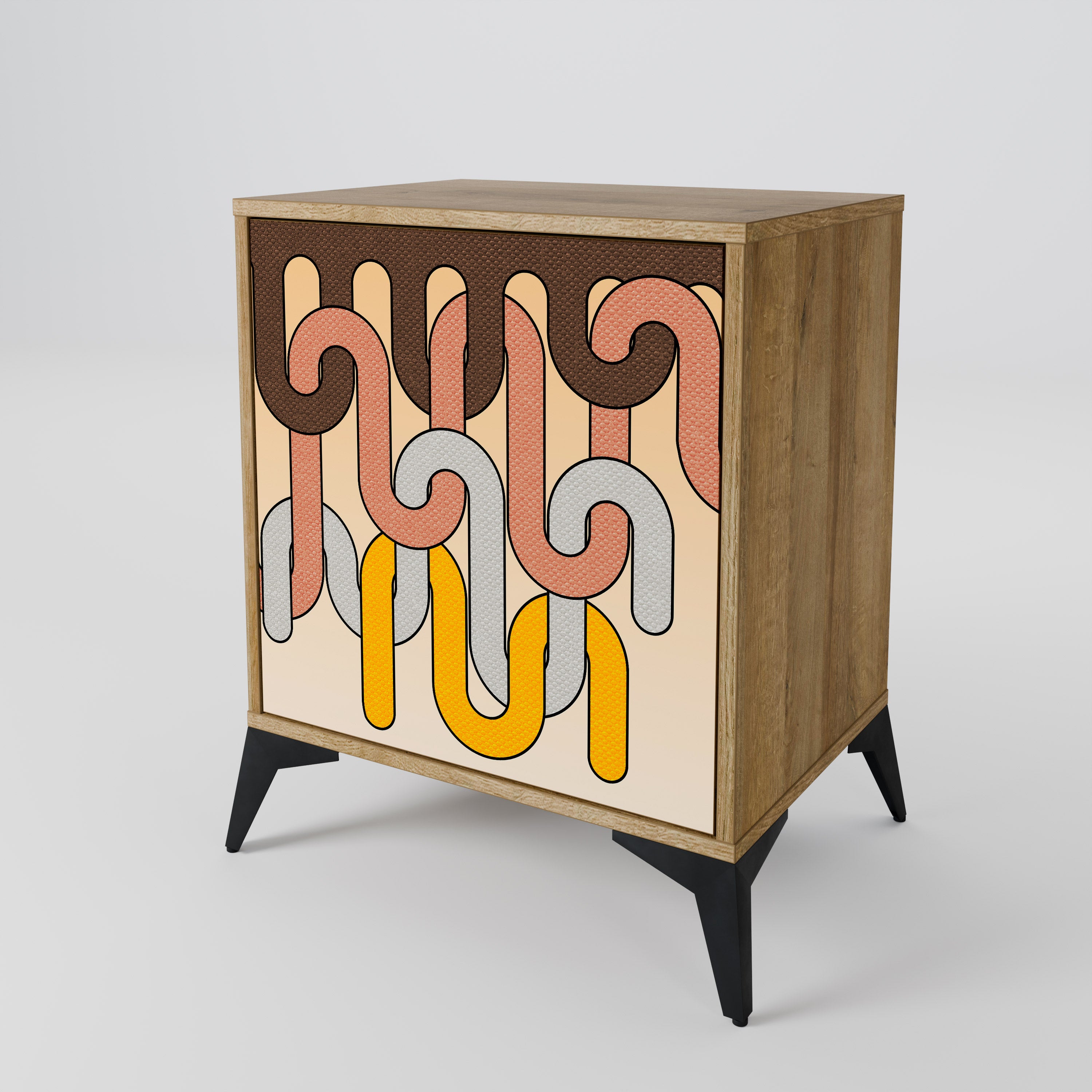 COLORFUL STRINGS 1-Door Sideboard