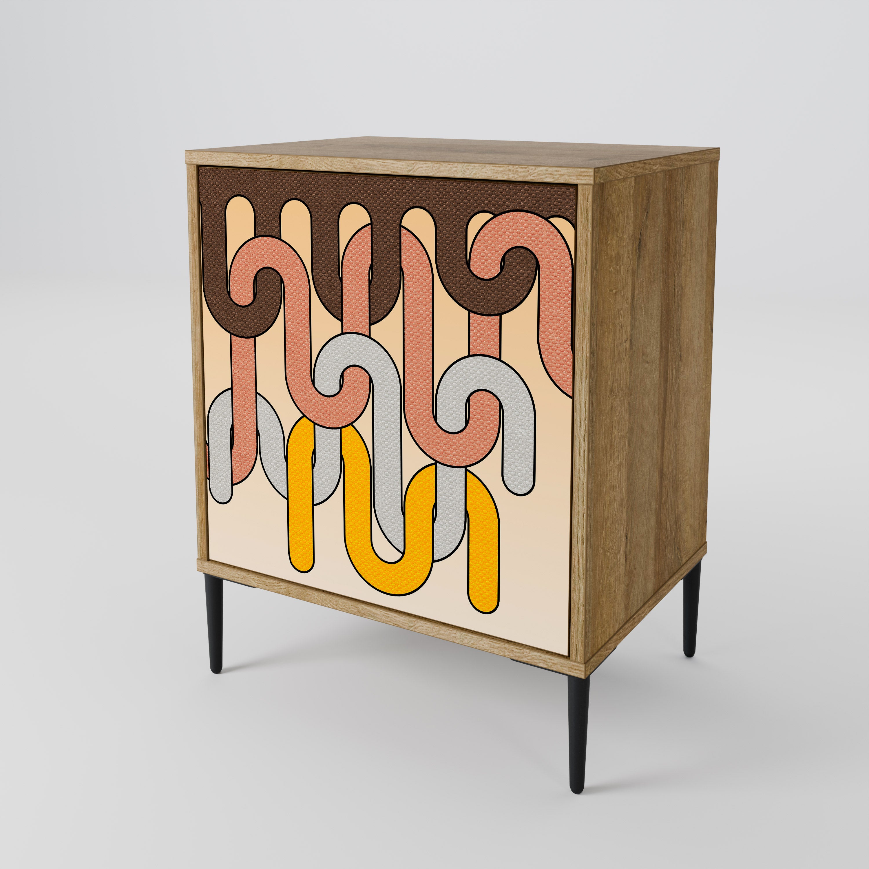 COLORFUL STRINGS 1-Door Sideboard