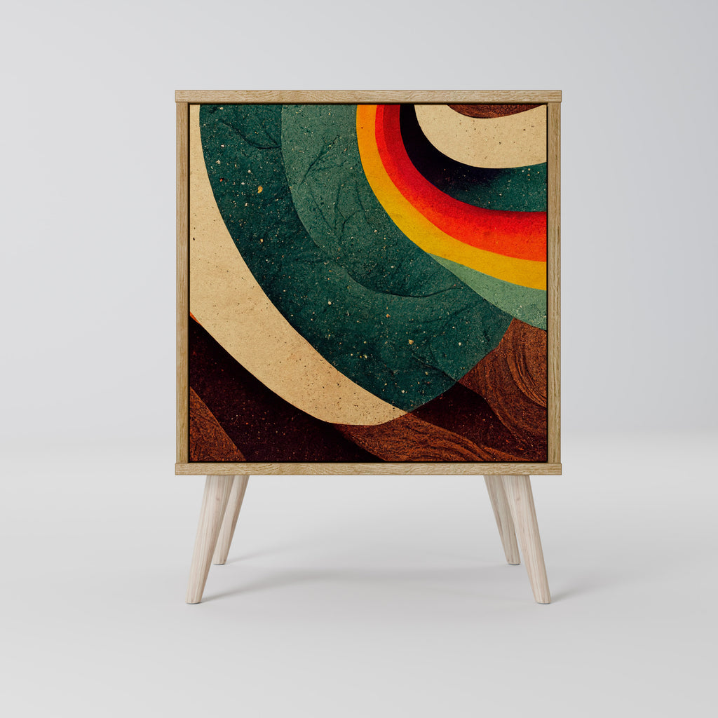 FÄRGGLAGA STRÄNDER 1-dörrs skänk