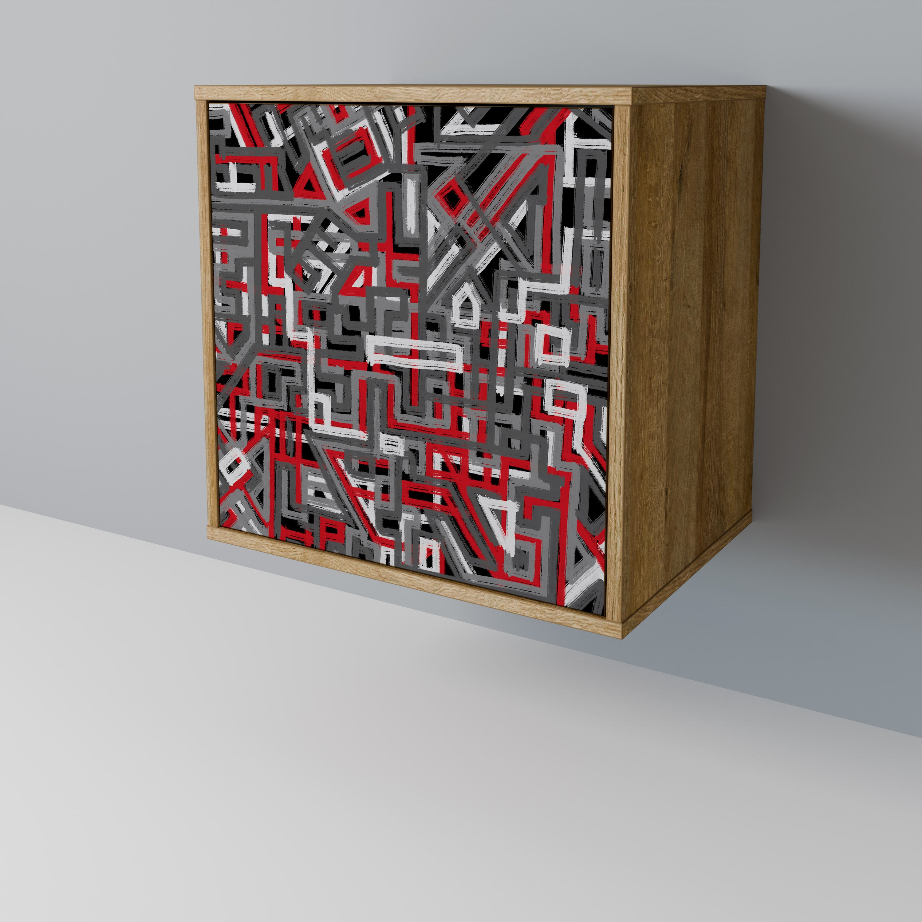 BROKEN LINES 1-Door Sideboard