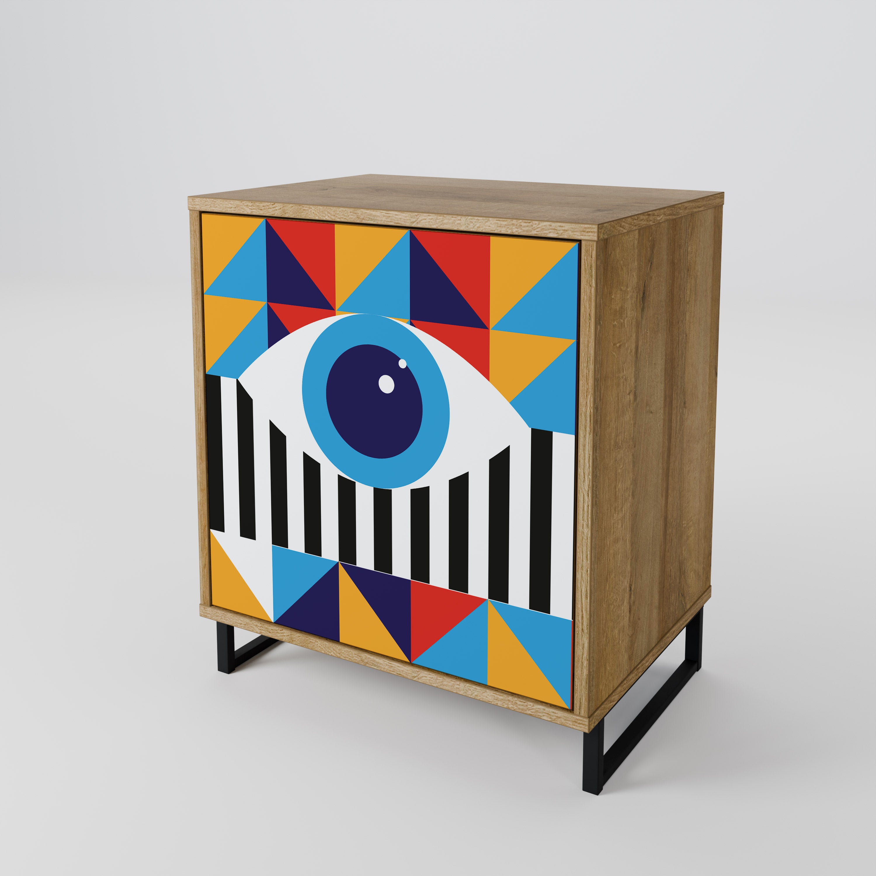 ABSTRACTION AND GEOMETRY 1-Door Sideboard