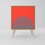 Rising Geometry Stars skänk med 1 dörr