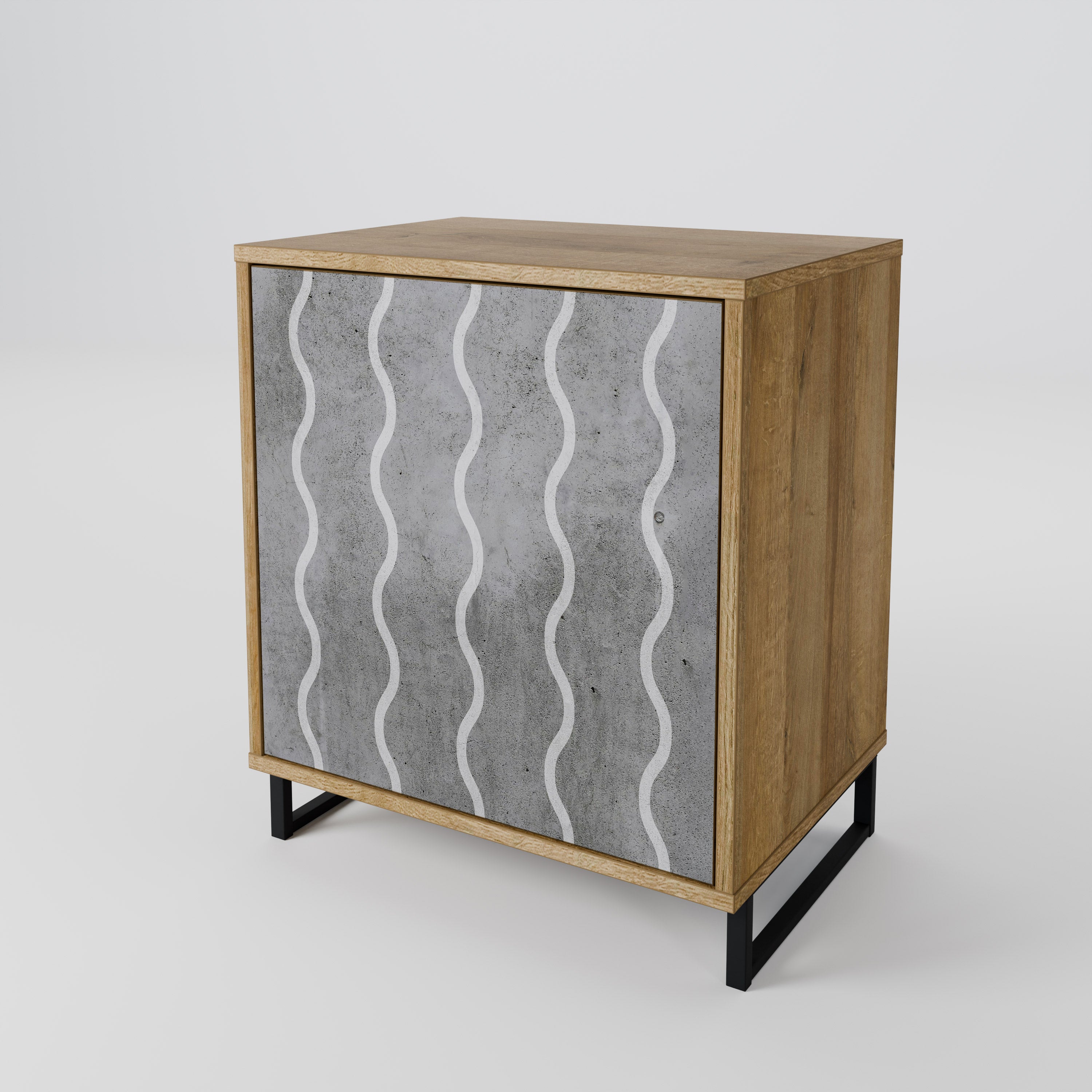 WAVES OF CONCRETE 1-Door Sideboard