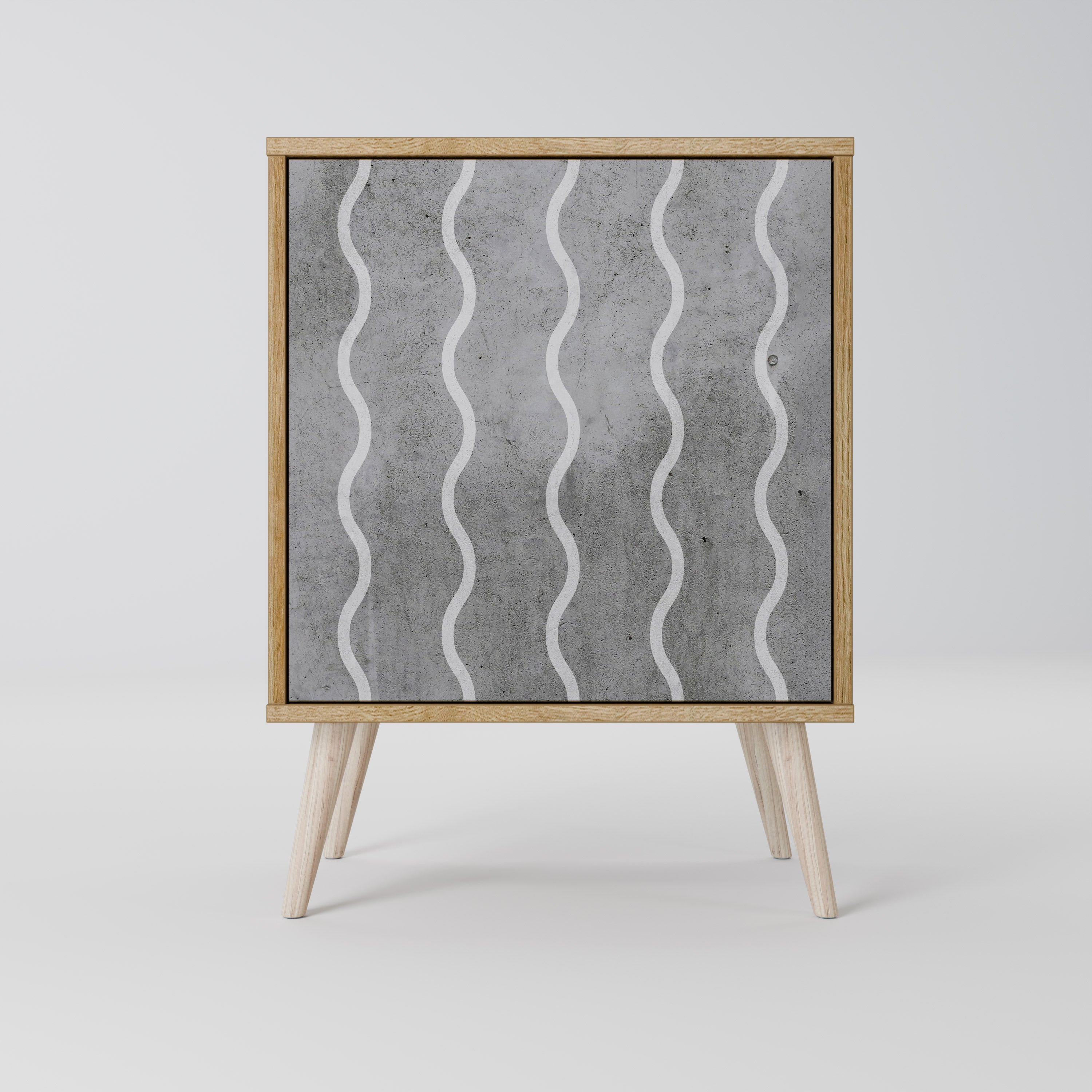 WAVES OF CONCRETE 1-Door Sideboard