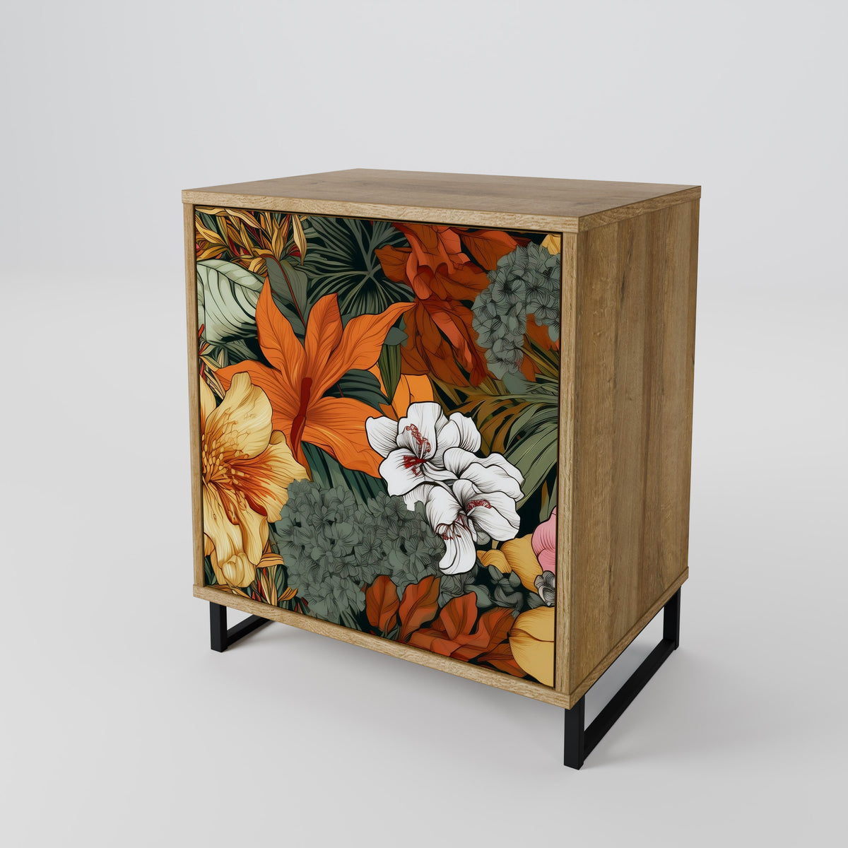 RADIANT FLORA Skänk med en dörr