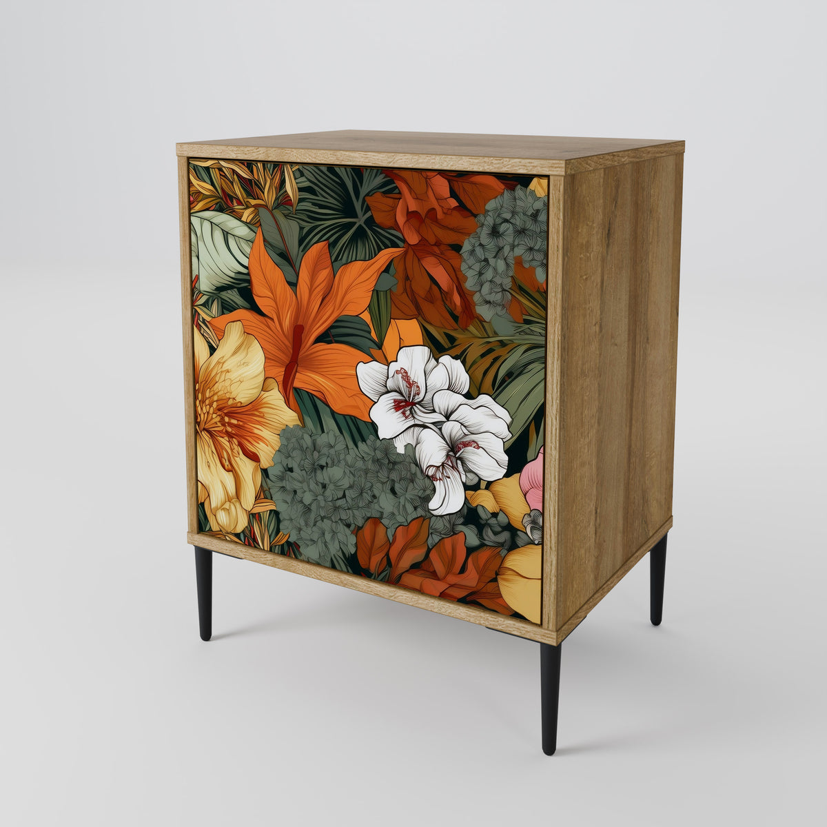 RADIANT FLORA Skänk med en dörr