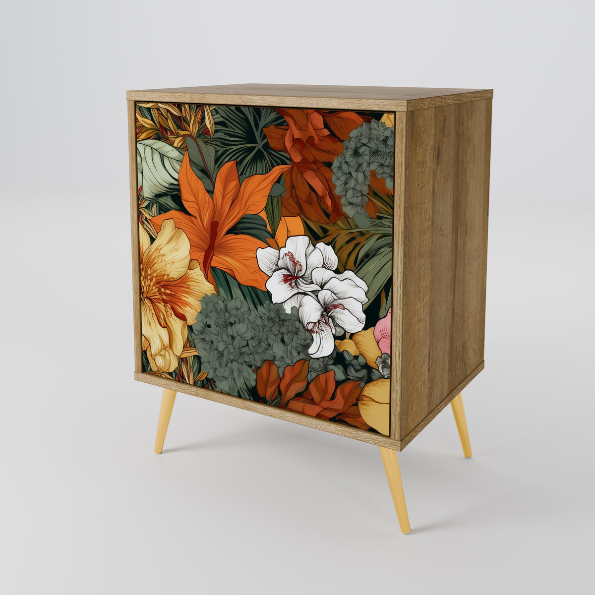 RADIANT FLORA Skänk med en dörr