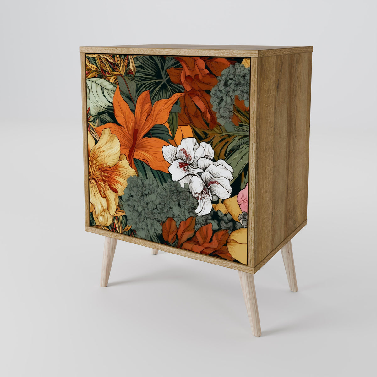 RADIANT FLORA Skänk med en dörr