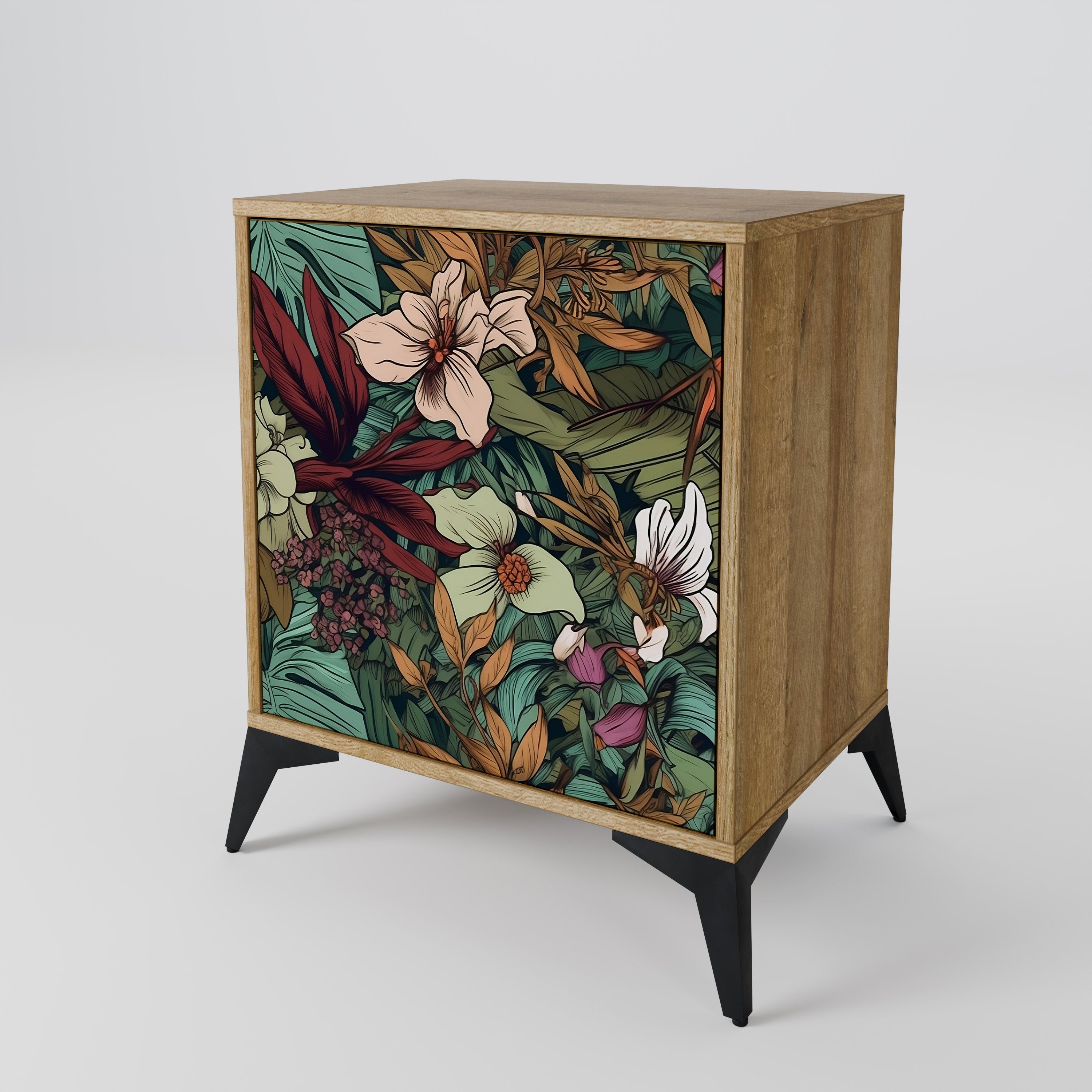 BOTANICAL EMERGENCE 1-Door Sideboard