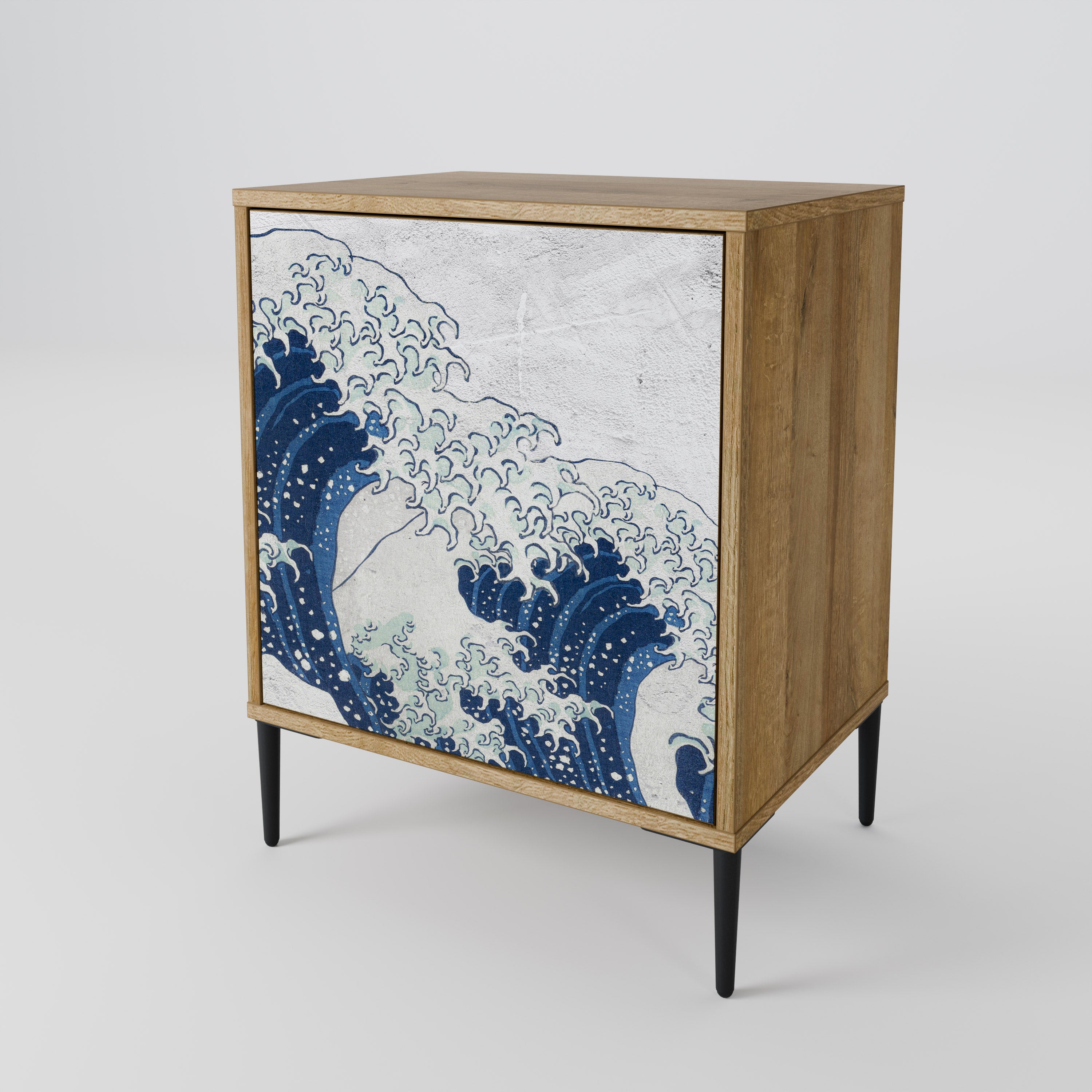 THE GREAT WAVE AT KANAGAWA 1-Door Sideboard