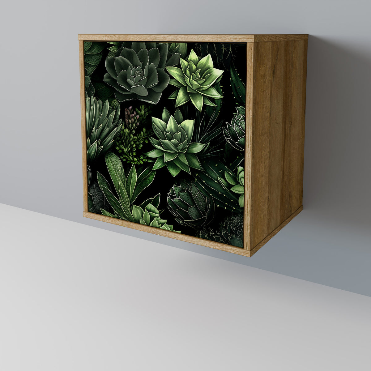 SUCCULENT JUNGLE Skänk med en dörr