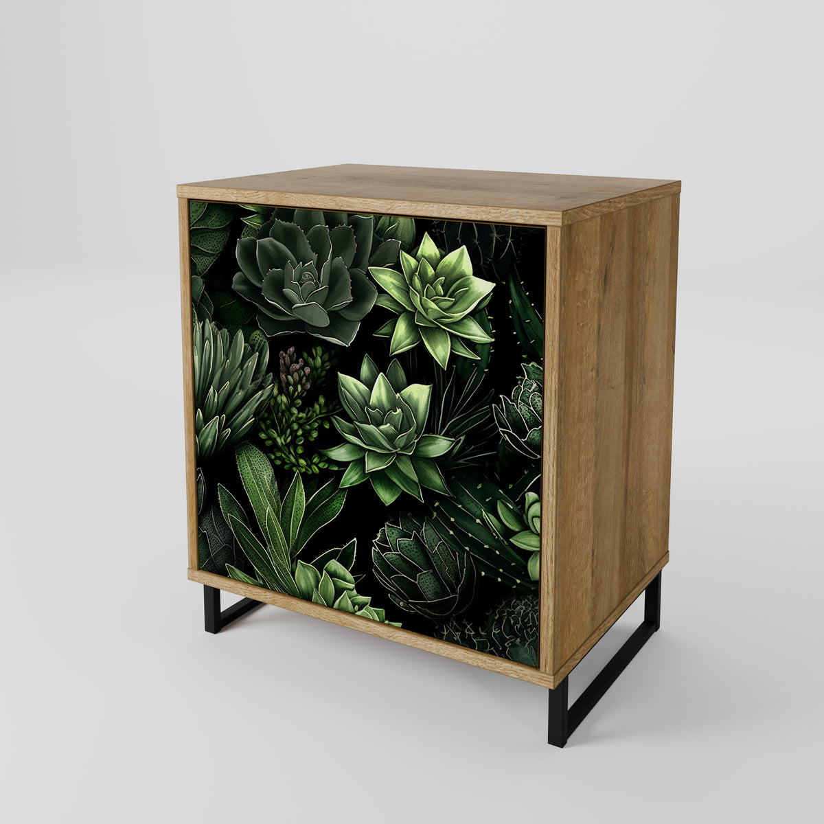 SUCCULENT JUNGLE Skänk med en dörr