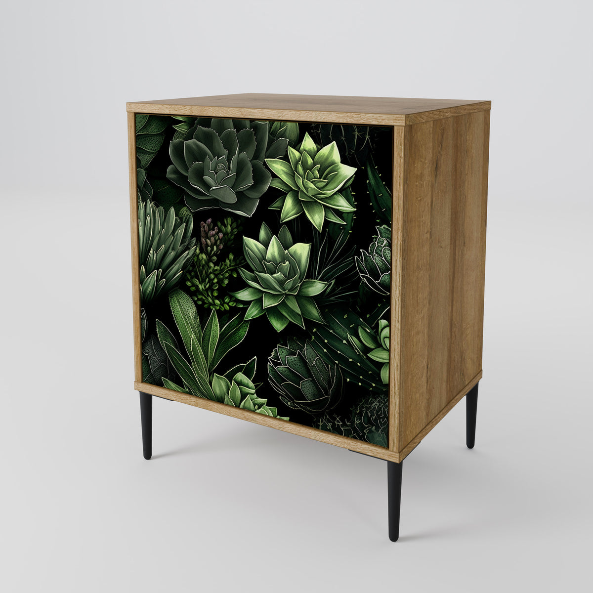 SUCCULENT JUNGLE Skänk med en dörr