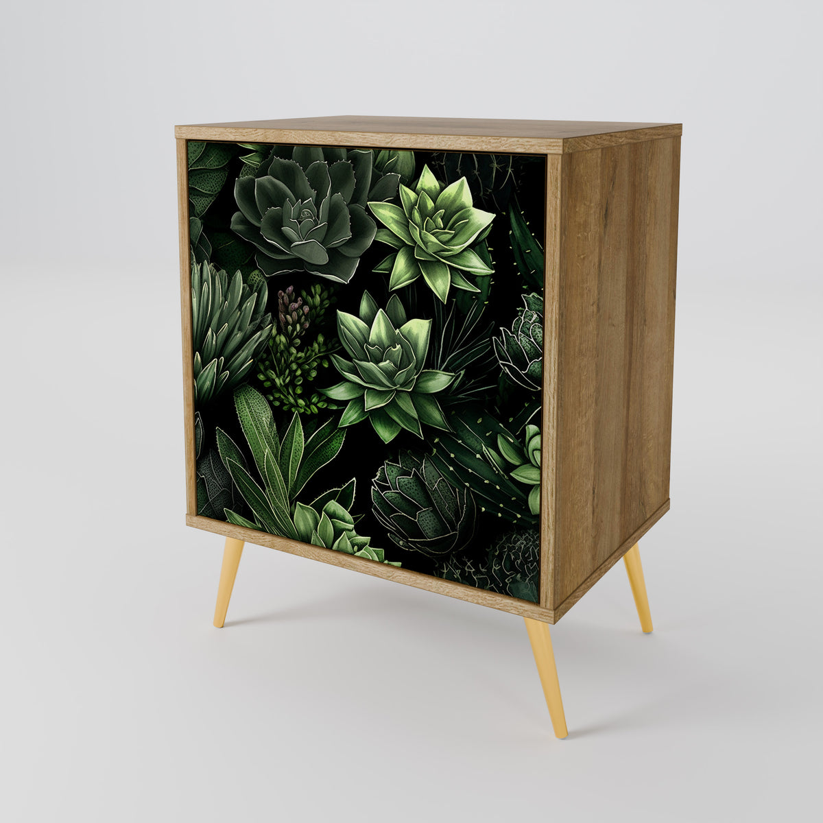 SUCCULENT JUNGLE Skänk med en dörr