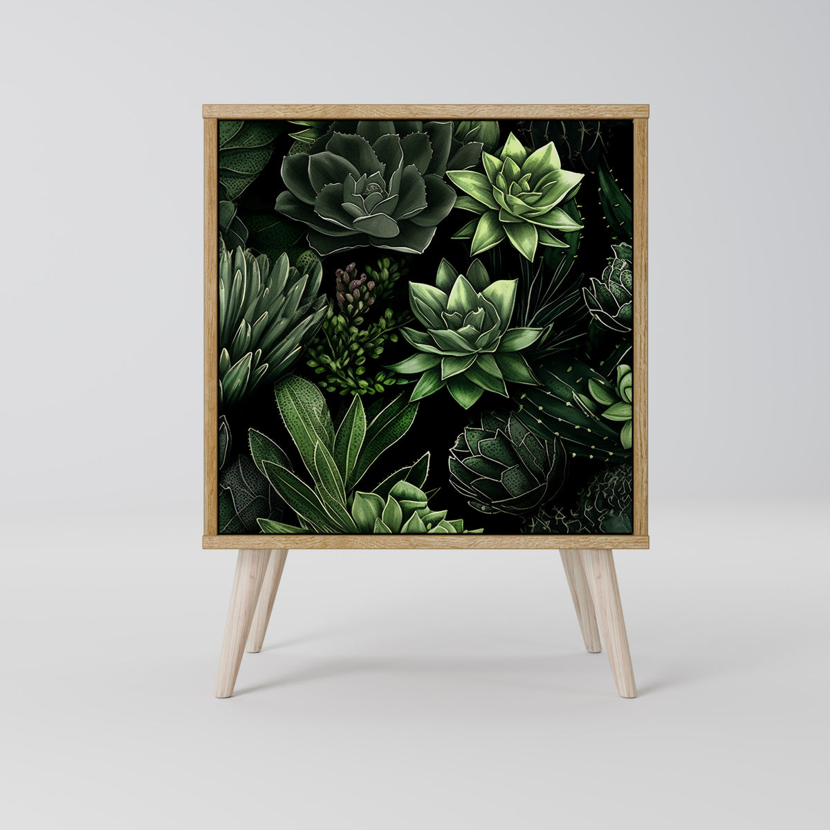 SUCCULENT JUNGLE Skänk med en dörr