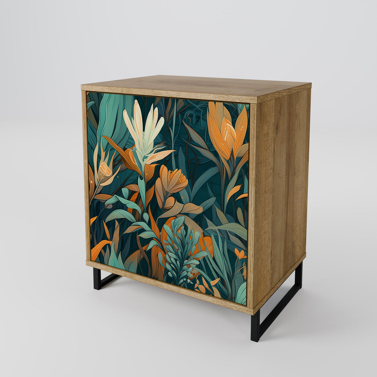 FLORAL SERENITY Skänk med en dörr