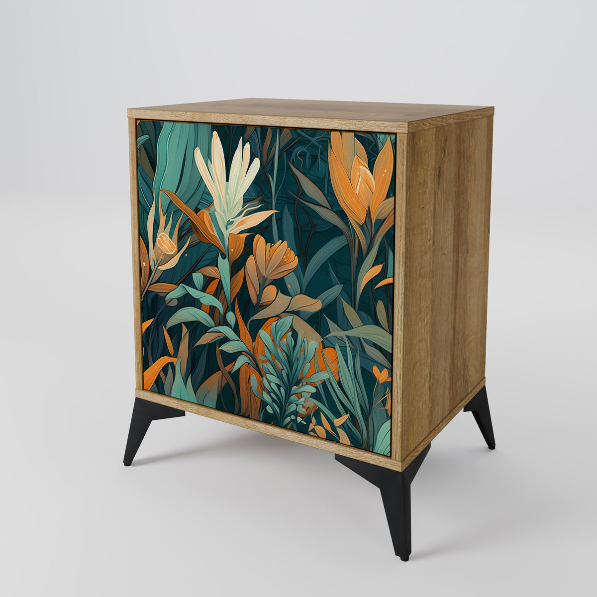 FLORAL SERENITY Skänk med en dörr