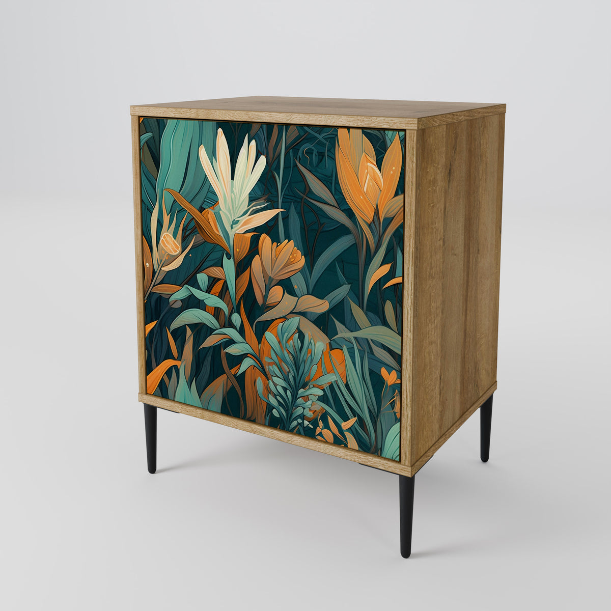 FLORAL SERENITY Skänk med en dörr
