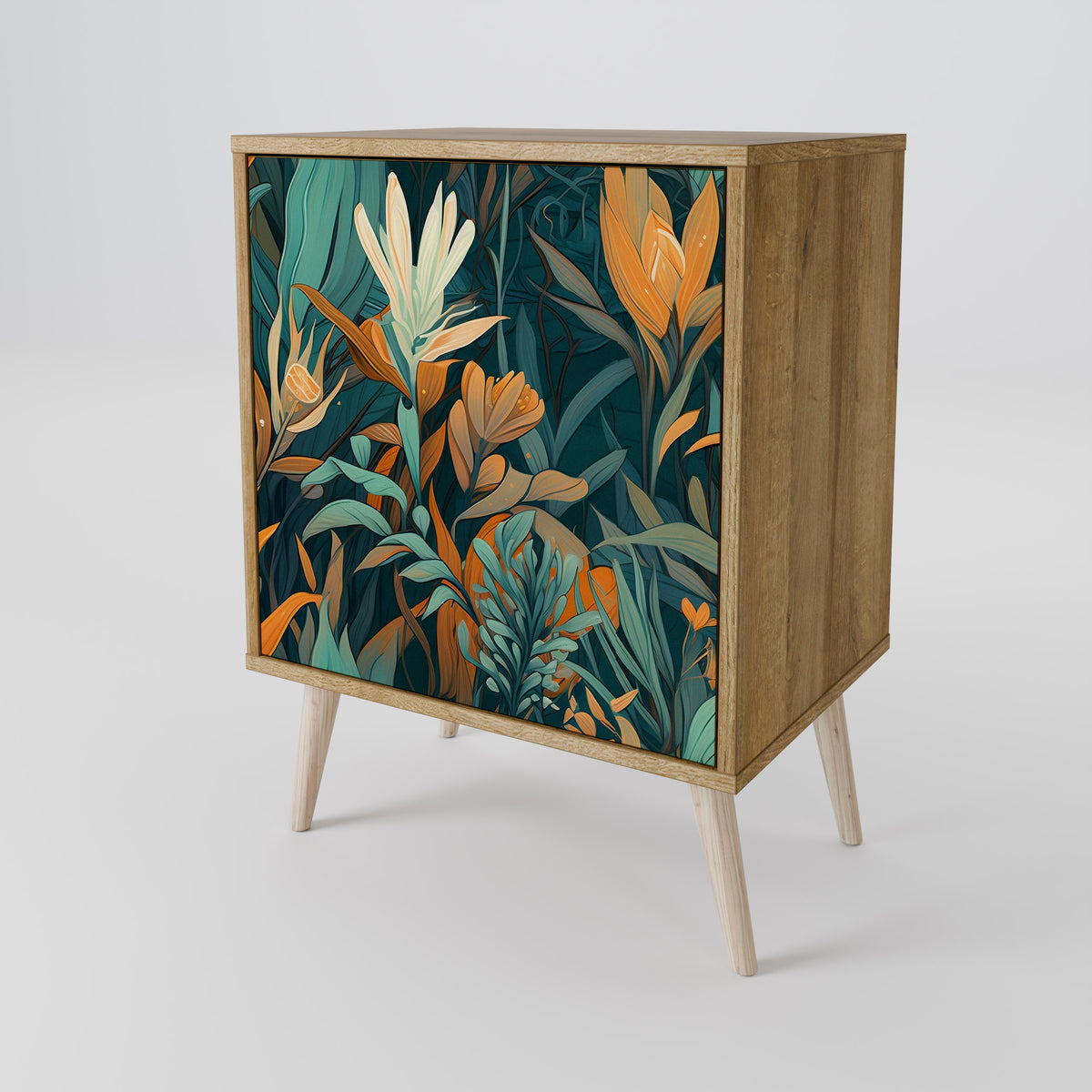 FLORAL SERENITY Skänk med en dörr