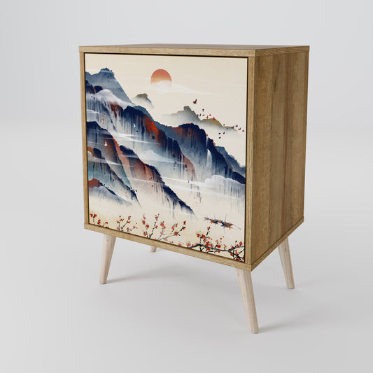 JAPANESE LANDSCAPE Skänk med en dörr