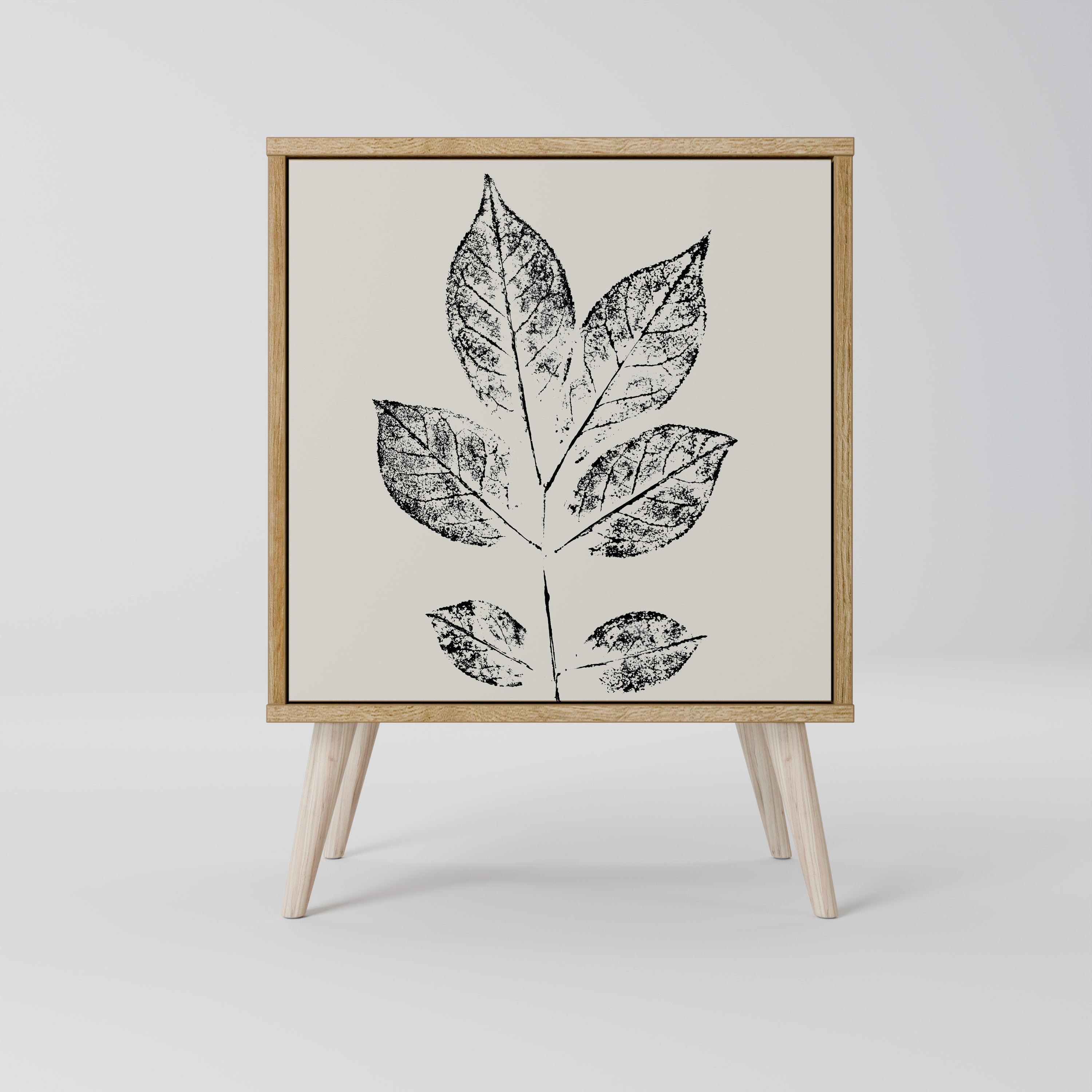 LEAFY STAMPS Skänk med 1 dörr