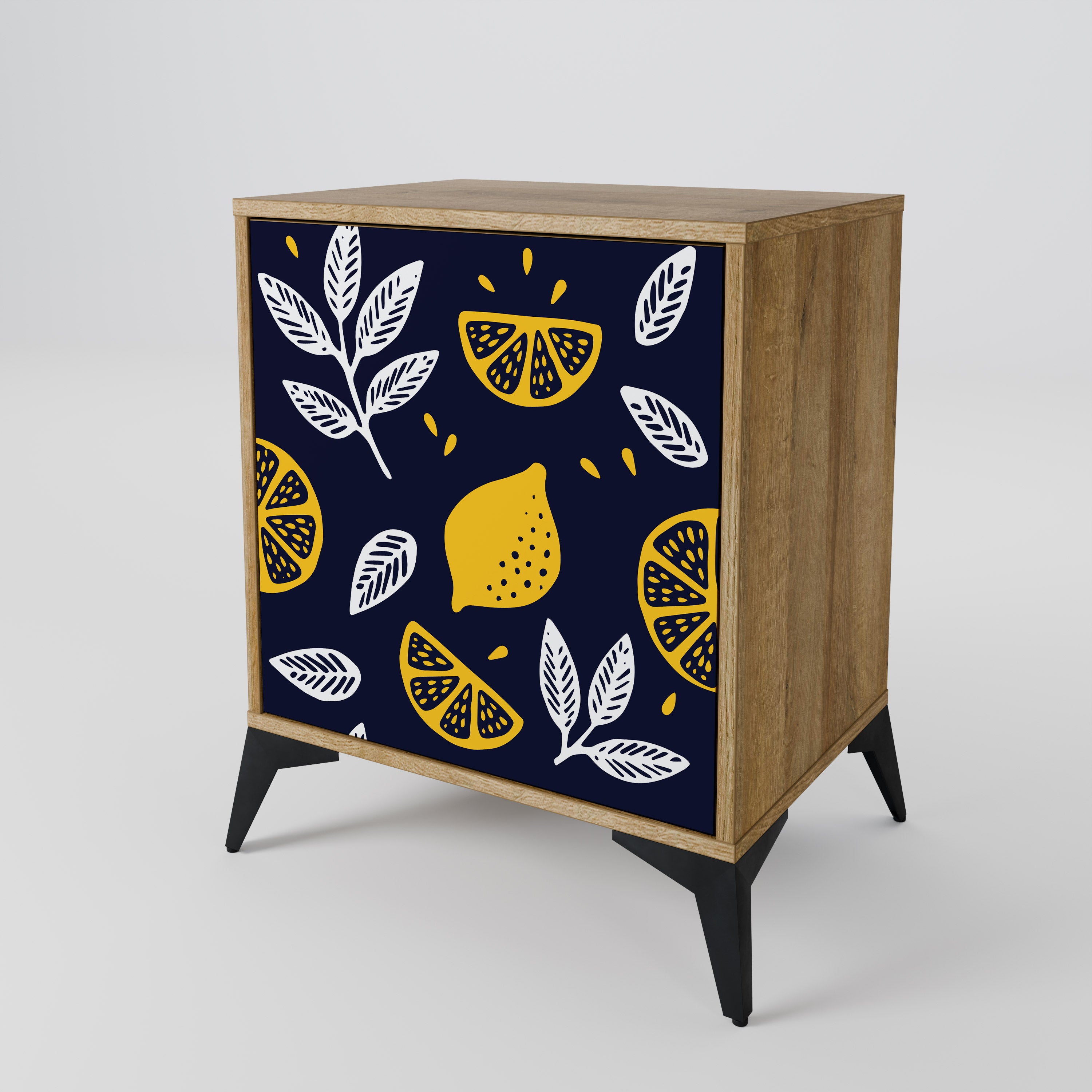 CITRUS SVART OCH VITT 1-dörrs skänk