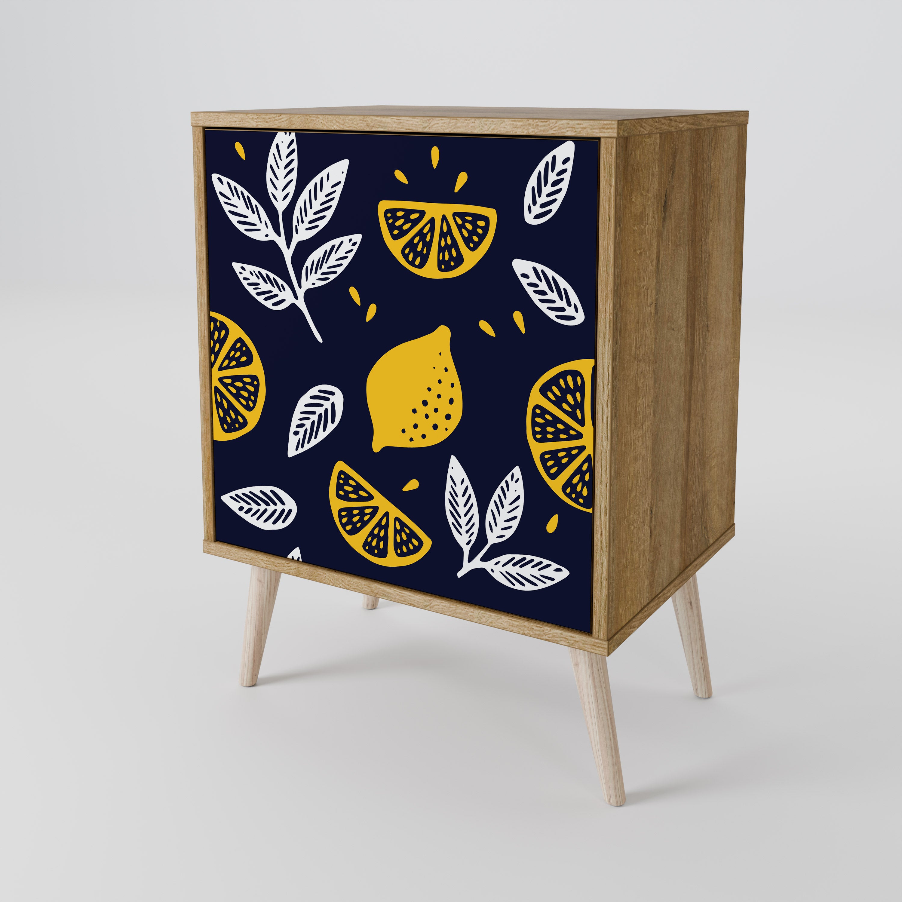 CITRUS SVART OCH VITT 1-dörrs skänk