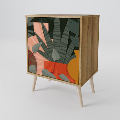 TROPICAL COMPOSITION Skänk med en dörr
