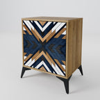 ARTFUL GEOMETRY 1-Door Sideboard in Oak Effect