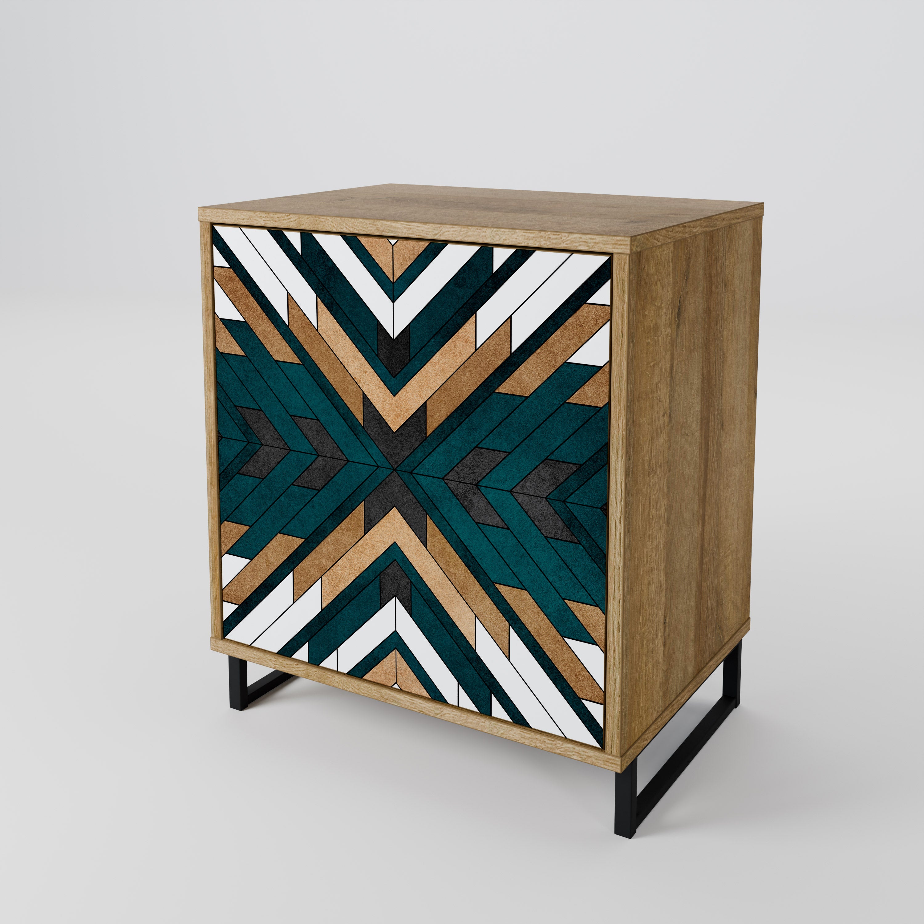 ARTISTIC GEOMETRY 1-Door Sideboard