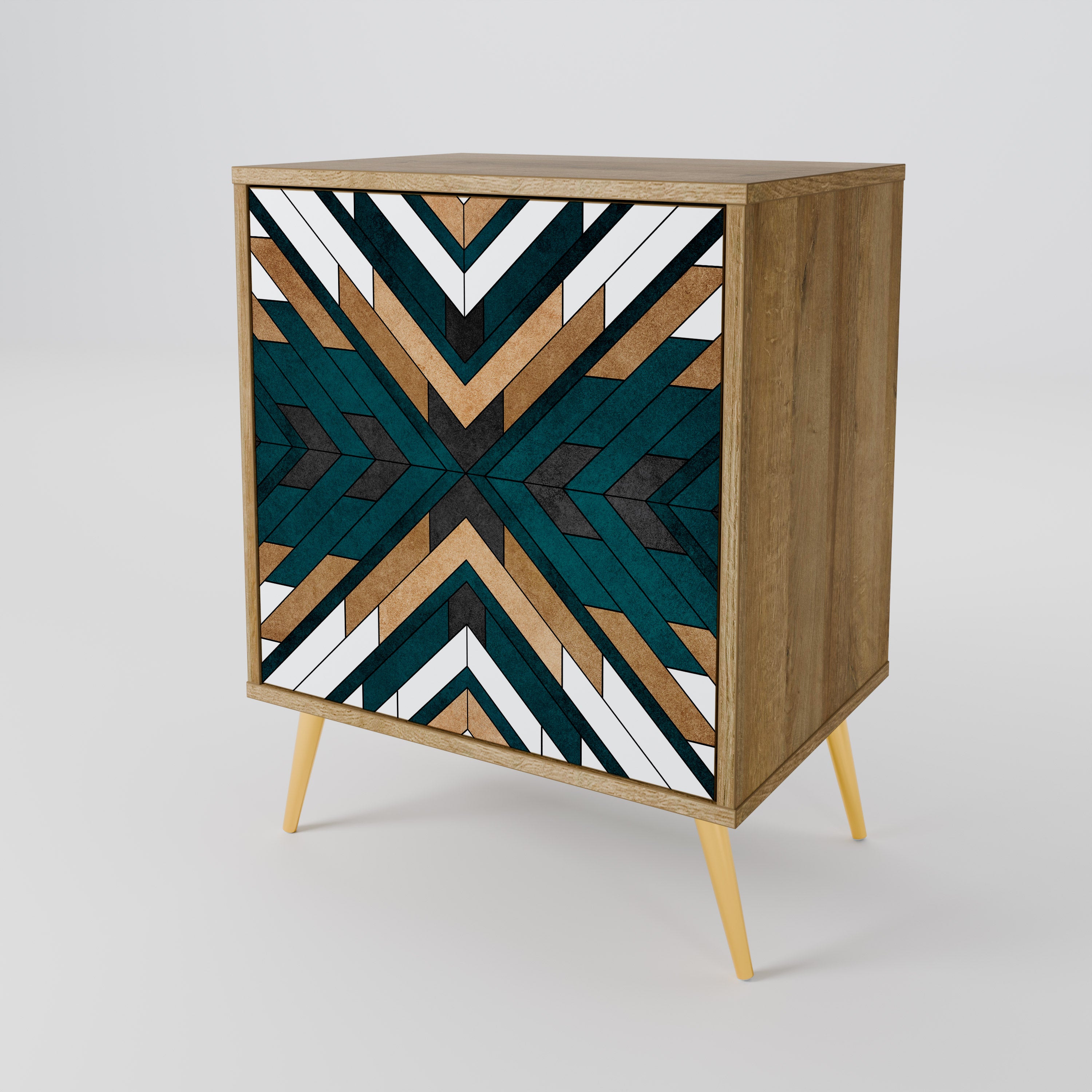 ARTISTIC GEOMETRY 1-Door Sideboard