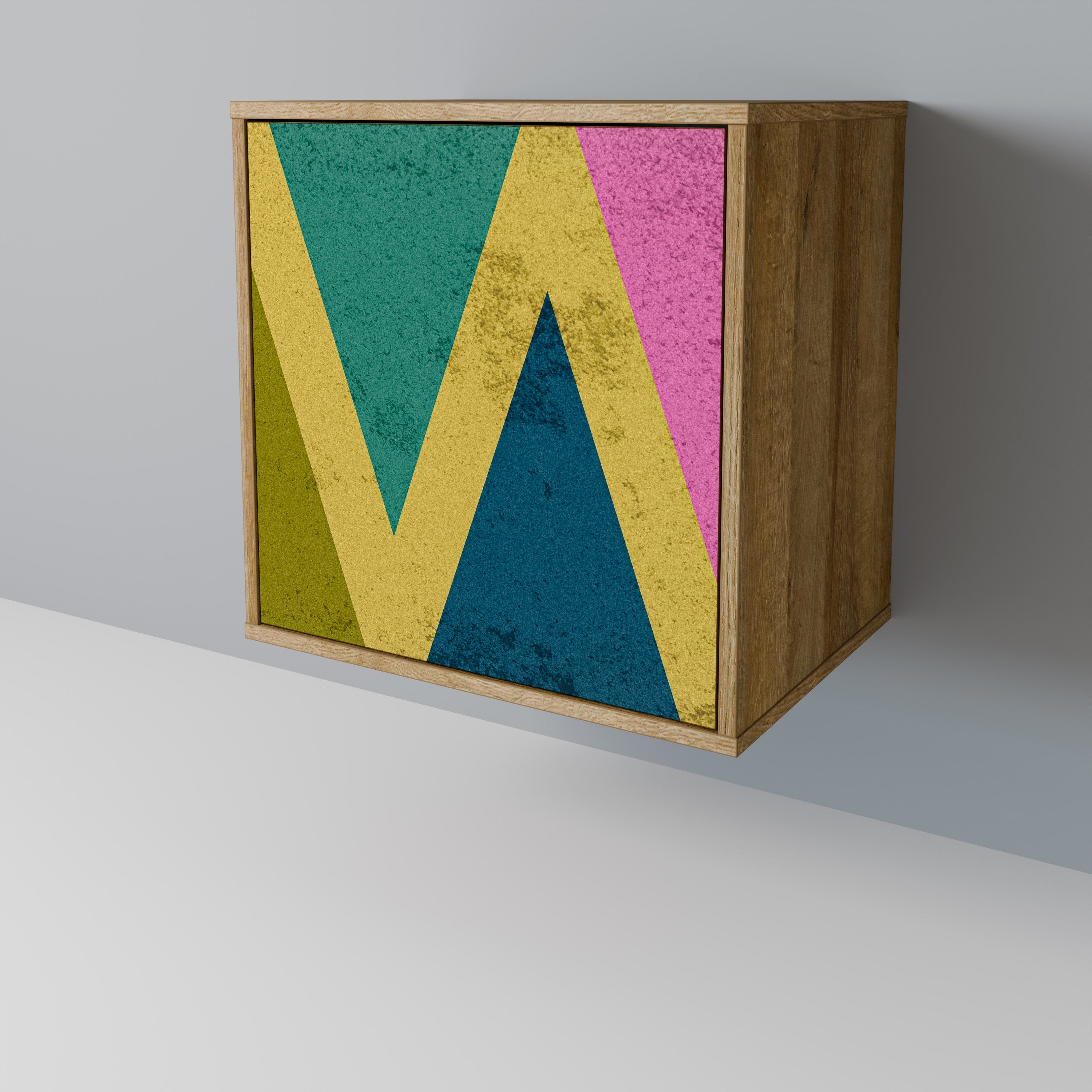 COLORFUL TRIANGLES 1-Door Sideboard
