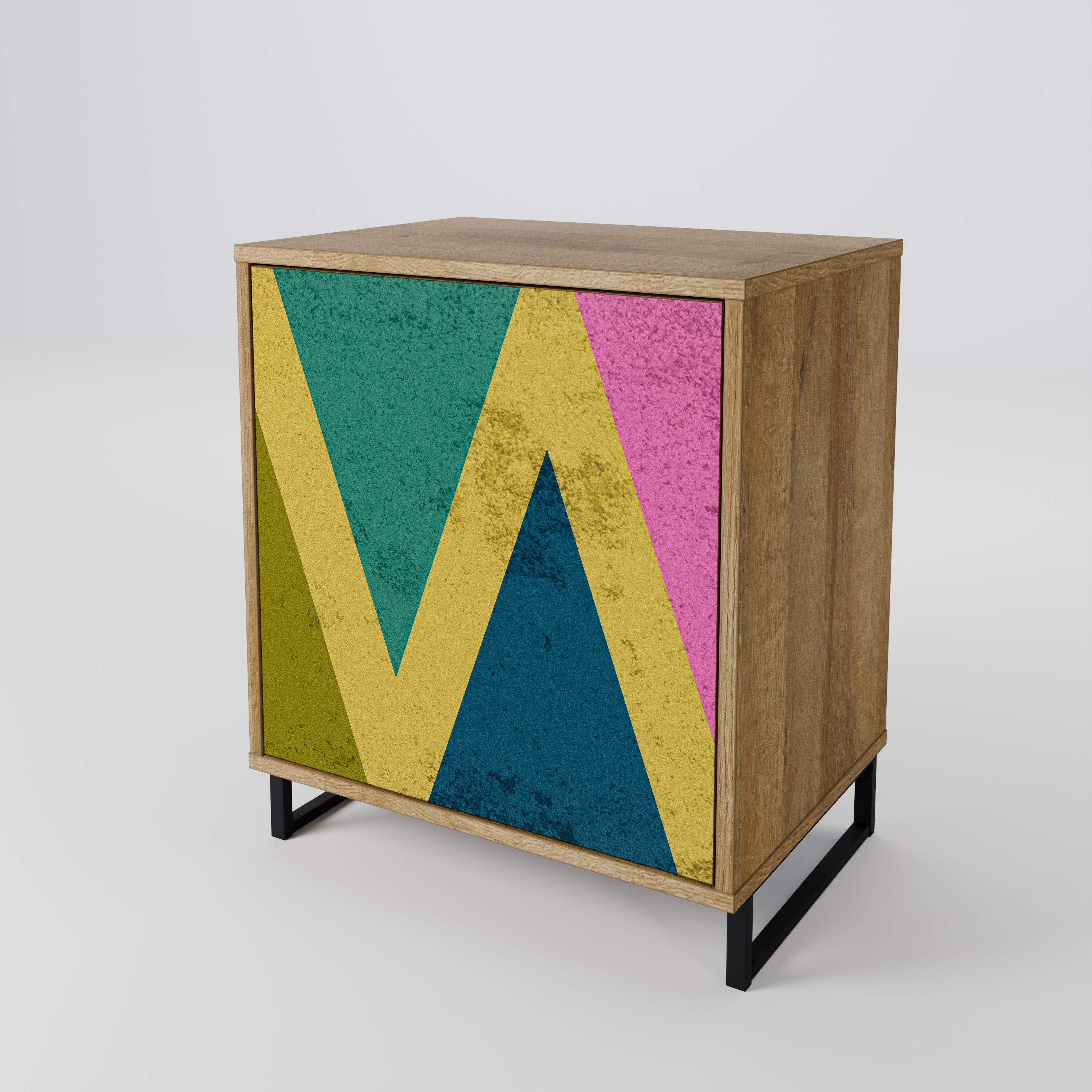 COLORFUL TRIANGLES 1-Door Sideboard