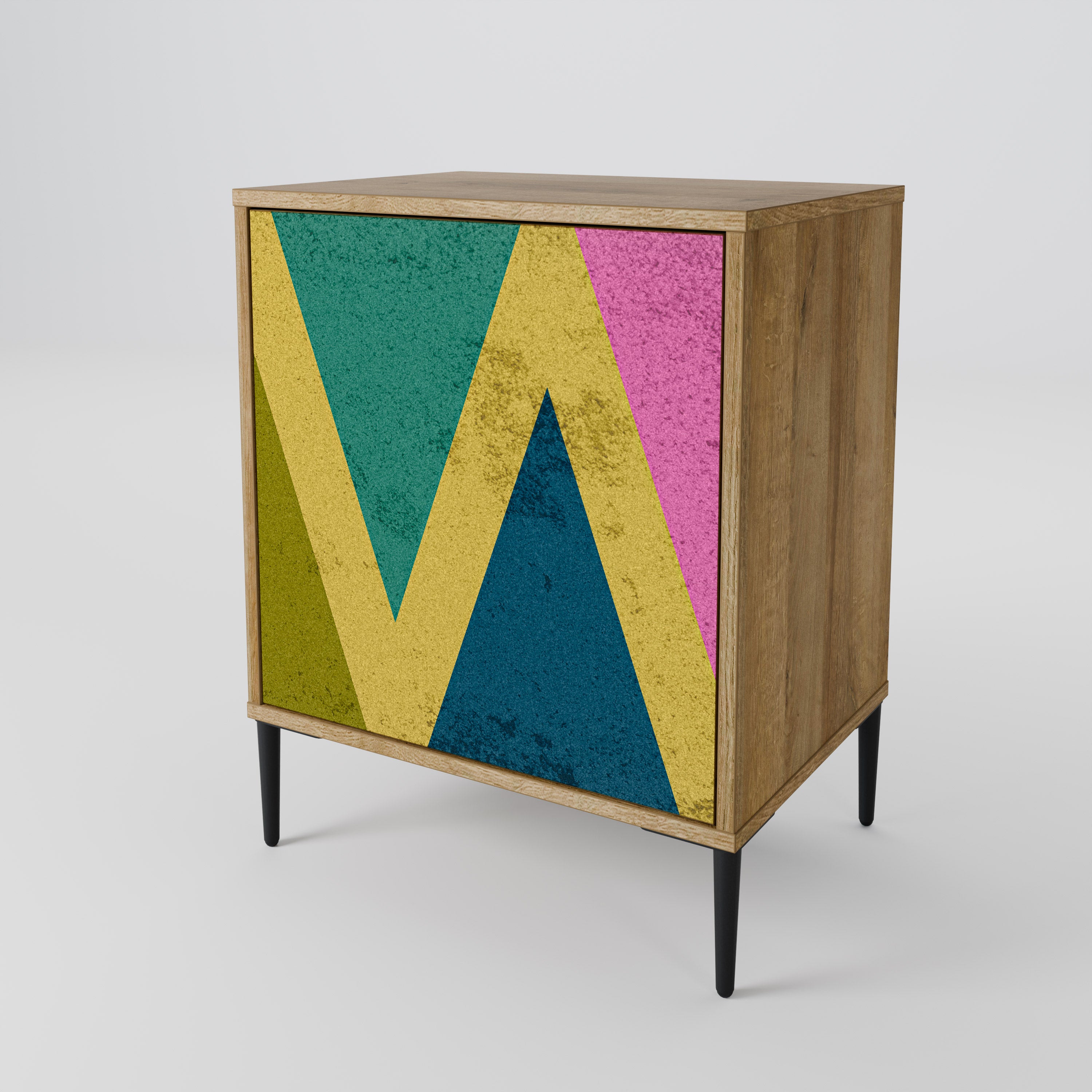 COLORFUL TRIANGLES 1-Door Sideboard