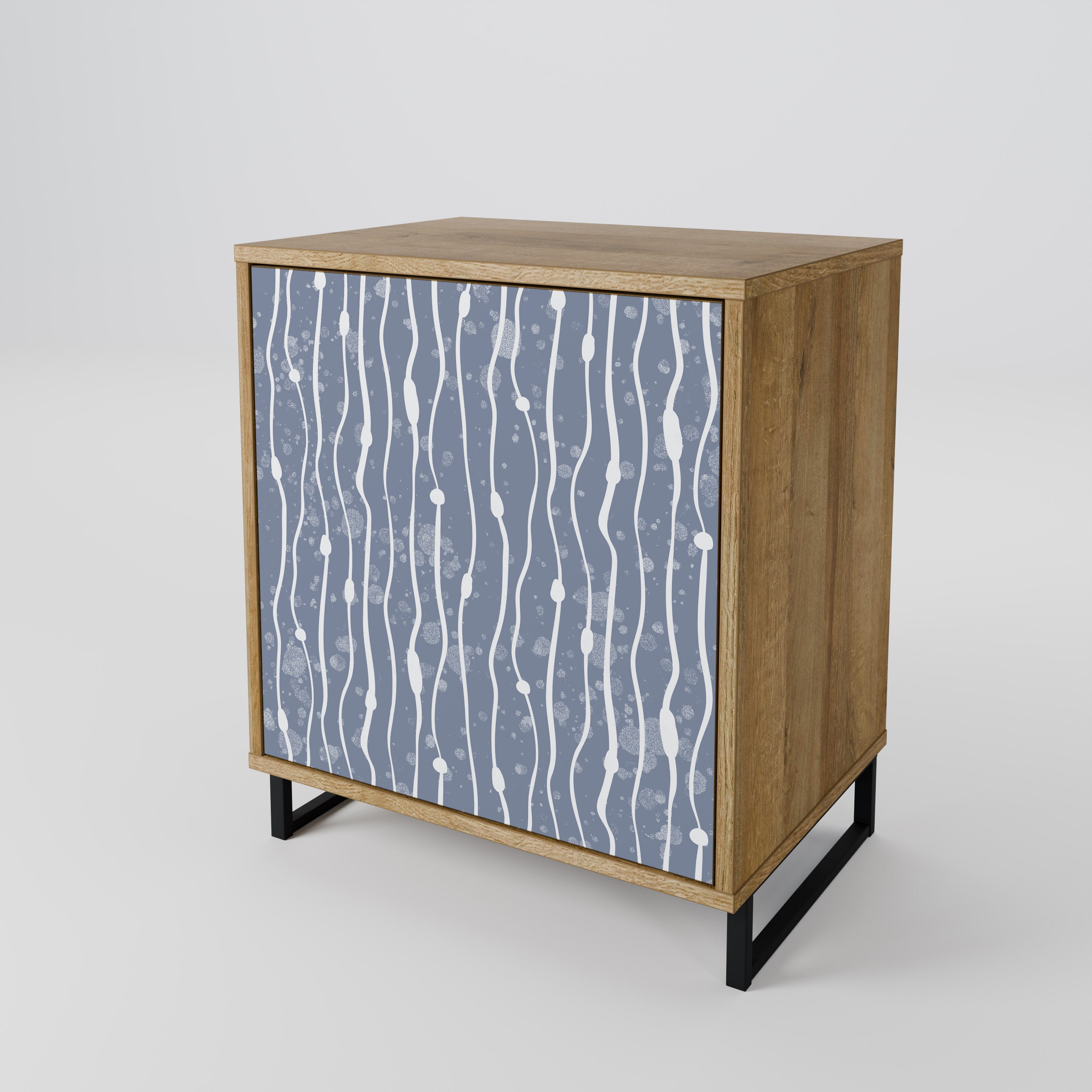 GRAPHITE RAIN 1-Door Sideboard