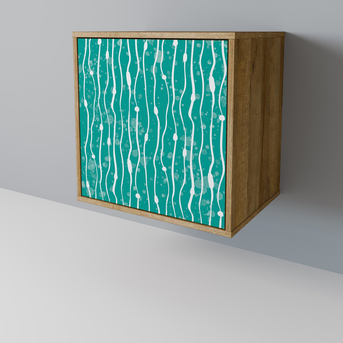 TURQUOISE RAIN Skänk med en dörr