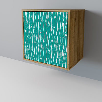 TURQUOISE RAIN Skänk med en dörr