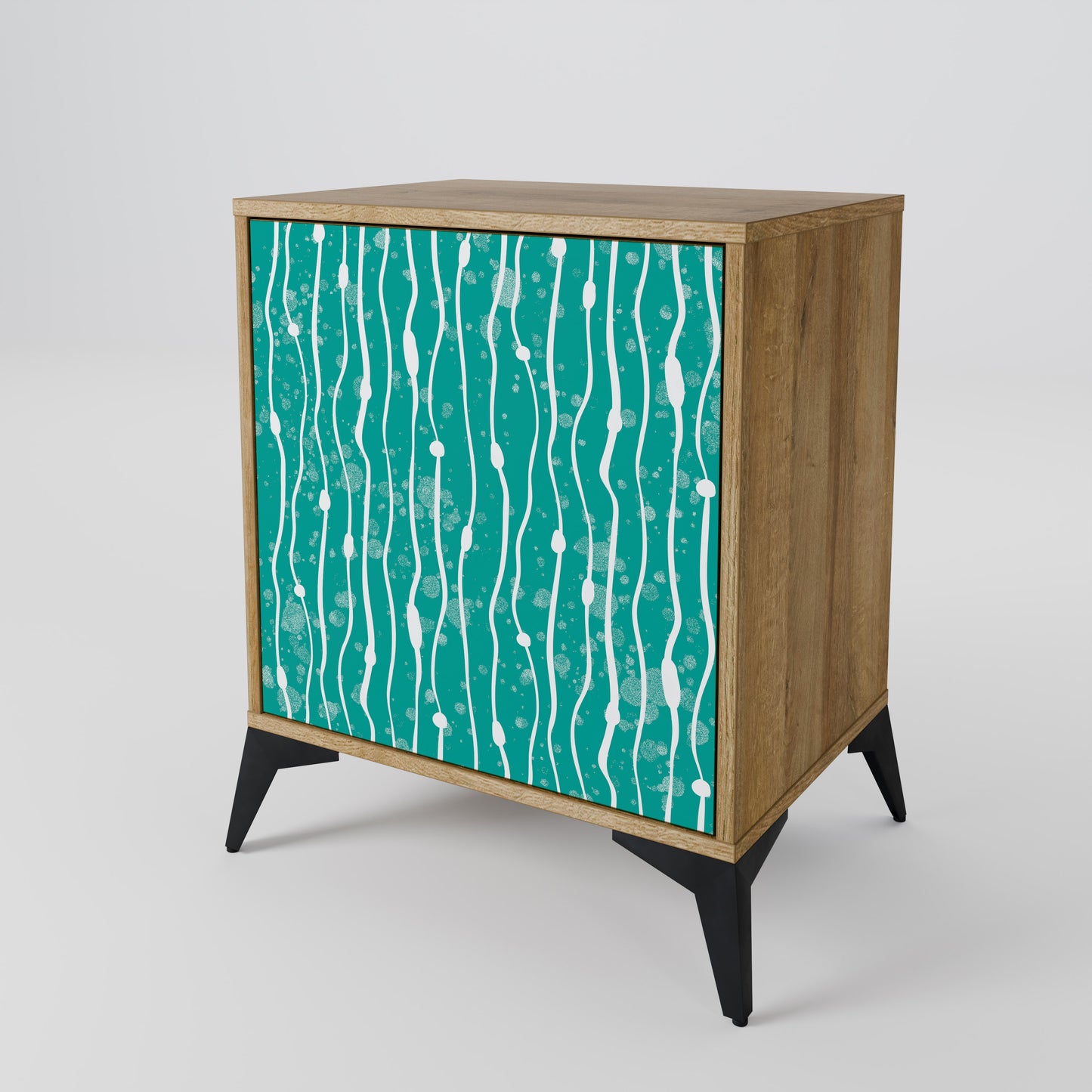 TURQUOISE RAIN Skänk med en dörr