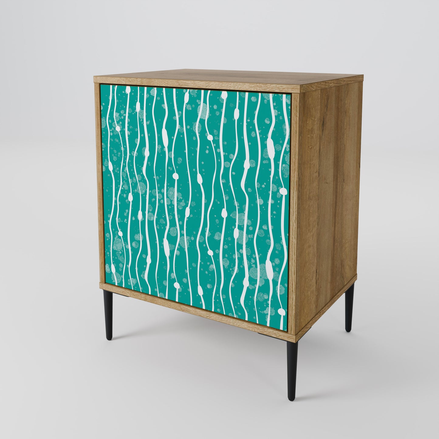 TURQUOISE RAIN Skänk med en dörr