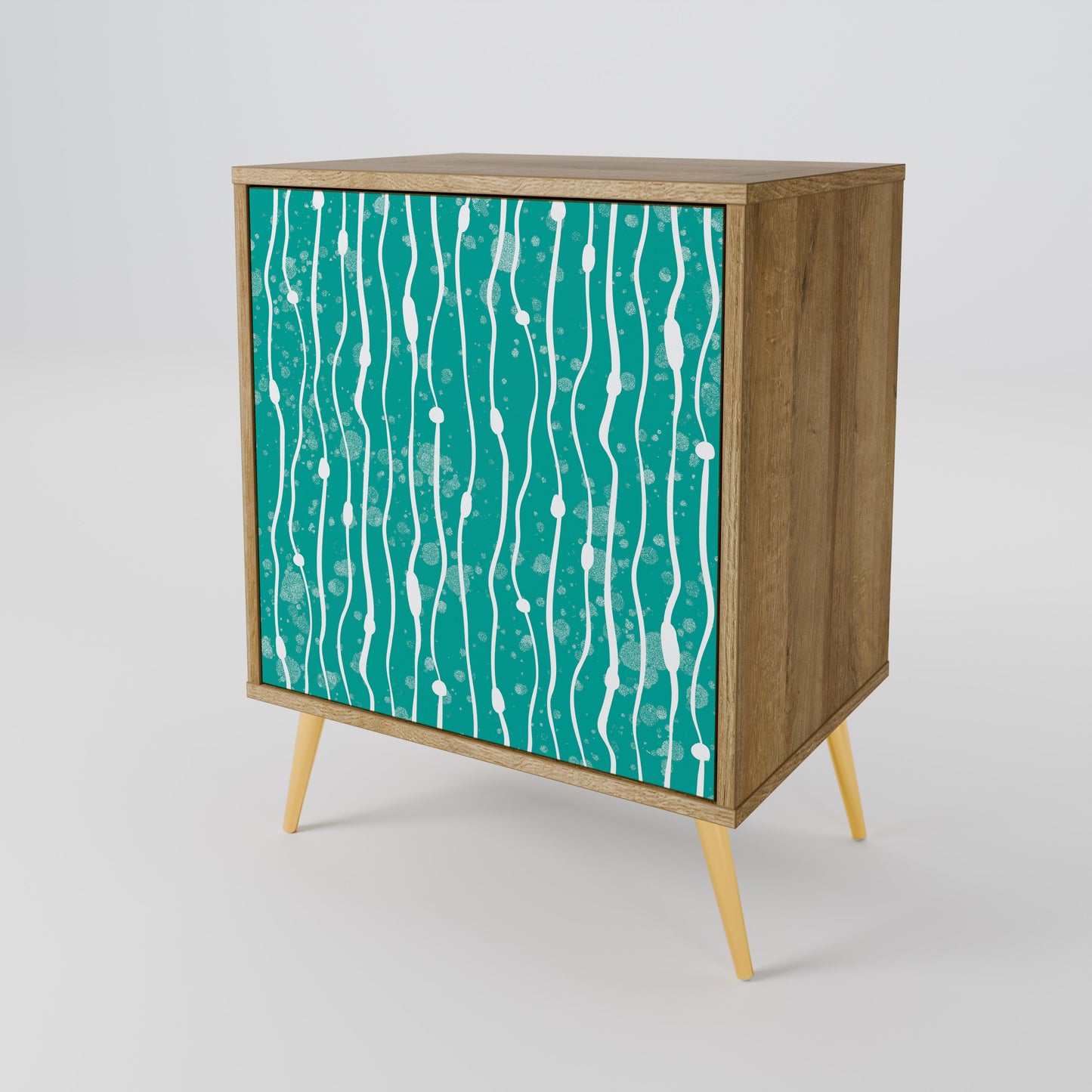 TURQUOISE RAIN Skänk med en dörr