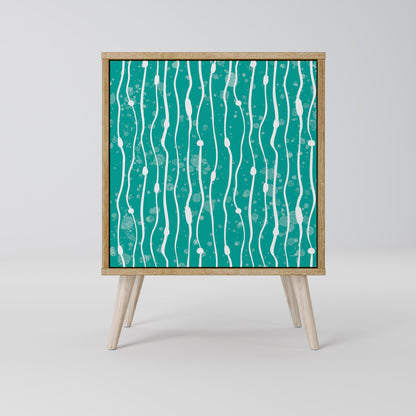 TURQUOISE RAIN Skänk med en dörr