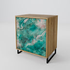 ABSTRACT ALCHEMY 1-Door Sideboard in Oak Effect