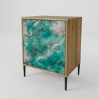 ABSTRACT ALCHEMY 1-Door Sideboard in Oak Effect