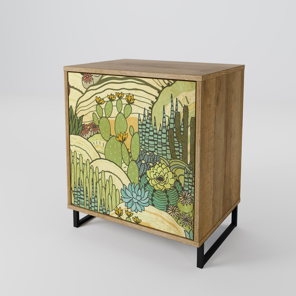 SUCCULENTS KALEIDOSCOPE Skänk med en dörr
