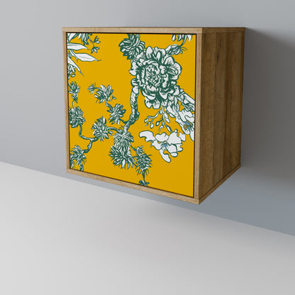 YELLOW CHINOISERIE Skänk med en dörr