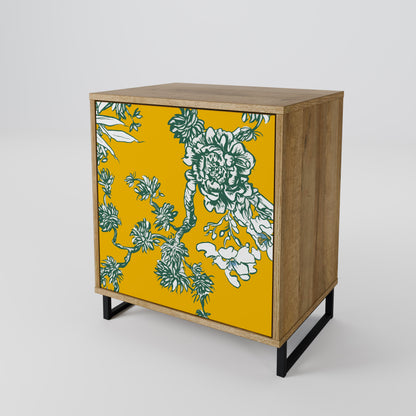 YELLOW CHINOISERIE Skänk med en dörr