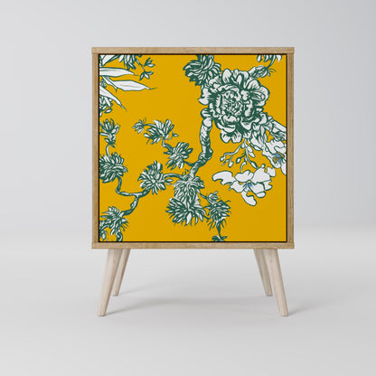 YELLOW CHINOISERIE Skänk med en dörr